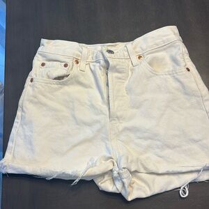 Cream Levi’s jeans worn once